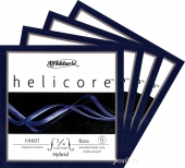 【Helicore Hybrid】ヘリコア ハイブリット バス弦 セット＜ミディアム／ライト＞（３営業日以内での発送）